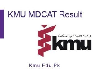 KMU MDCAT Result 2024 Answer key, Merit List