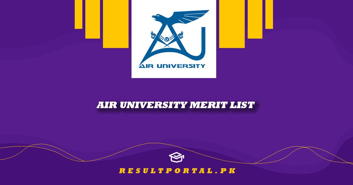 Air University Merit List Check online