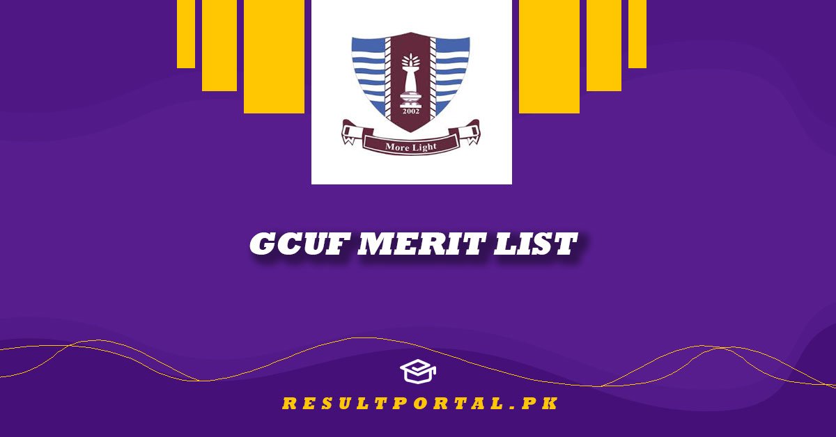 GCUF Merit List