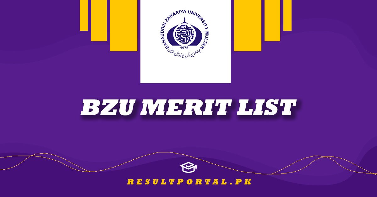 BZU merit list