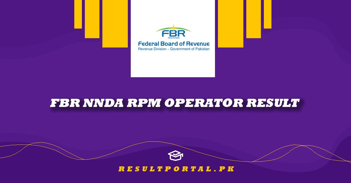FBR NNDA RPM Operator Result