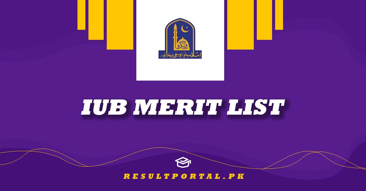 IUB Merit List