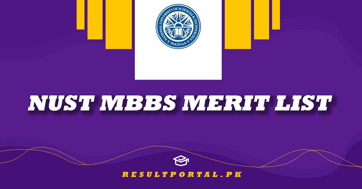 NUST MBBS Merit List