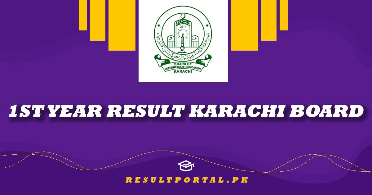 1st Year Result Karachi Board