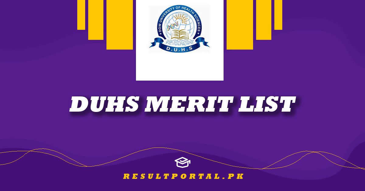 DUHS Merit List