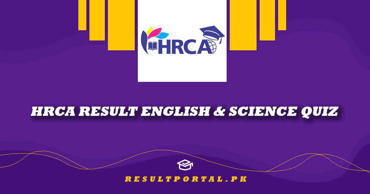 HRCA Result English & Science Quiz