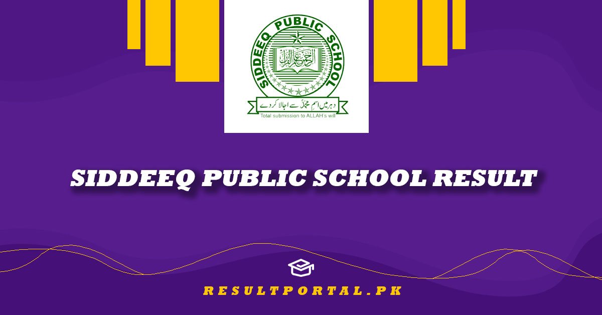 Siddeeq Public School Result
