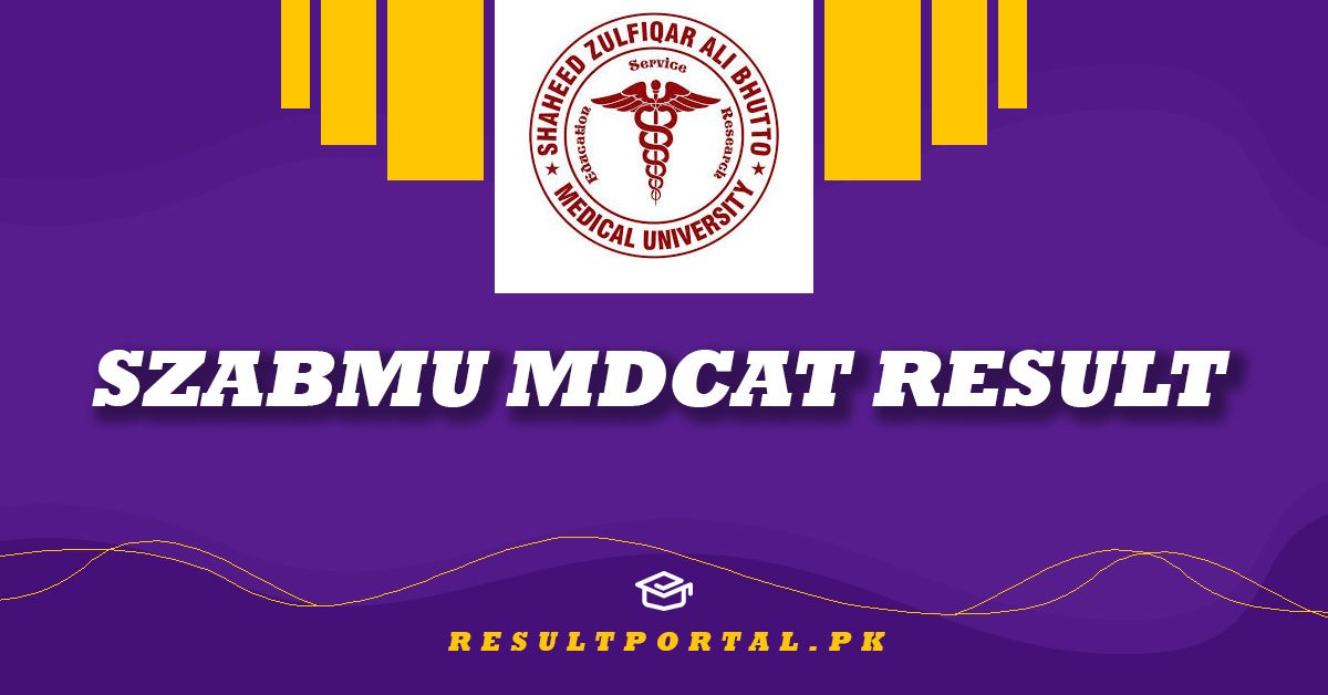 SZABMU MDCAT Result