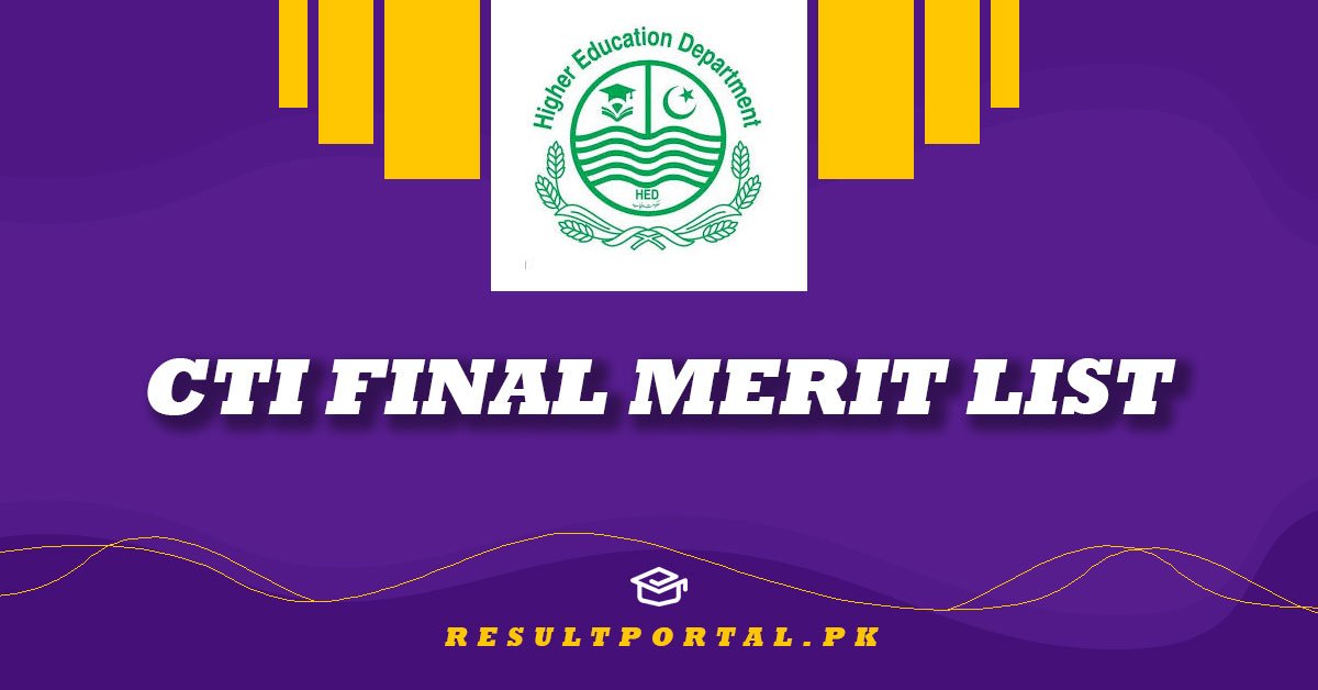 CTI Final Merit list