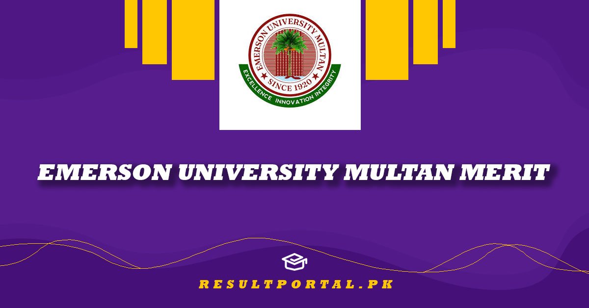 Emerson University Multan Merit