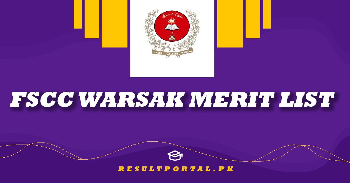 FSCC Warsak Merit List