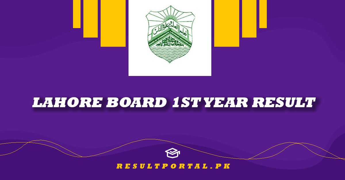 Lahore Board 1st Year Result