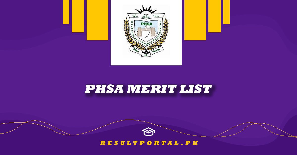 PHSA Merit List