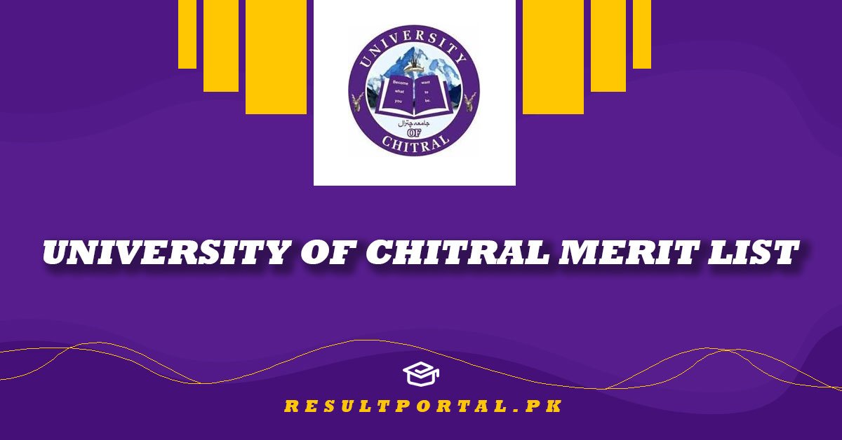 University of Chitral Merit List