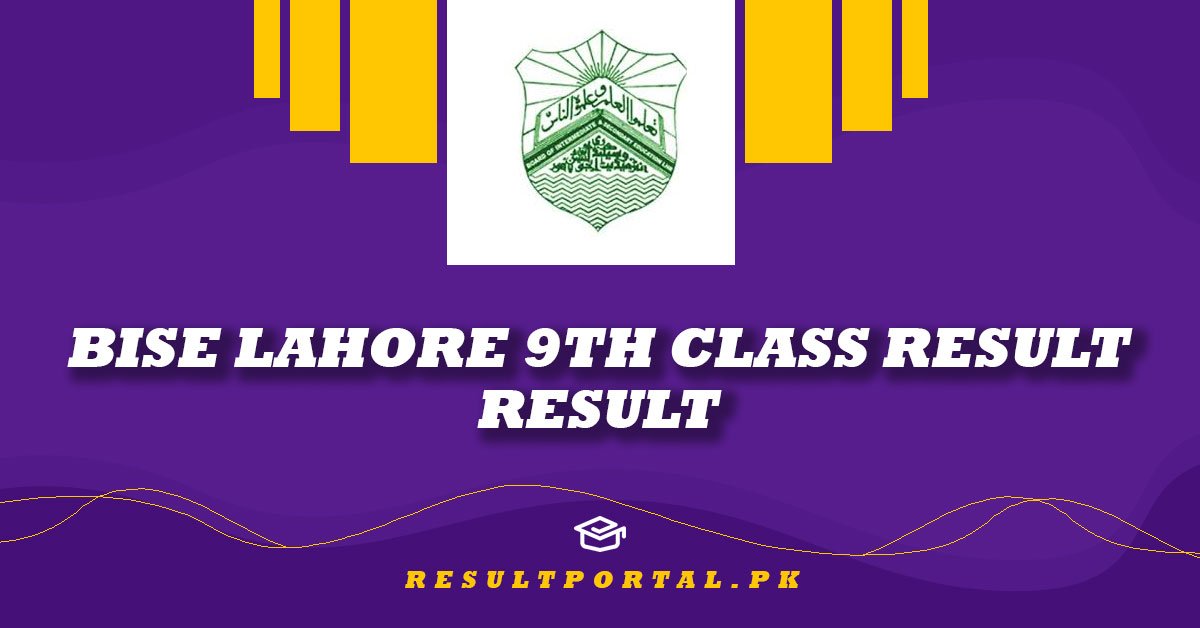 BISE Lahore 9th Class Result