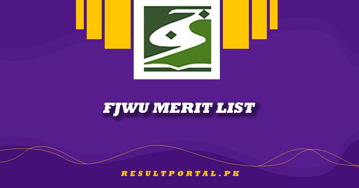 FJWU Merit List