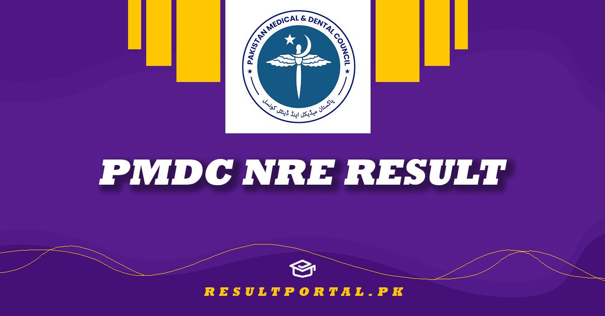 PMDC NRE Result