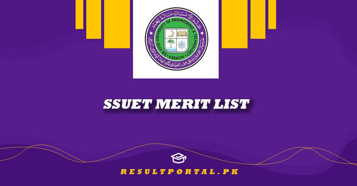 SSUET Merit List Check