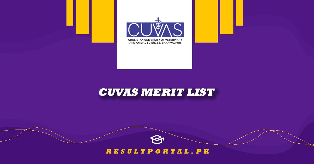 CUVAS Merit List