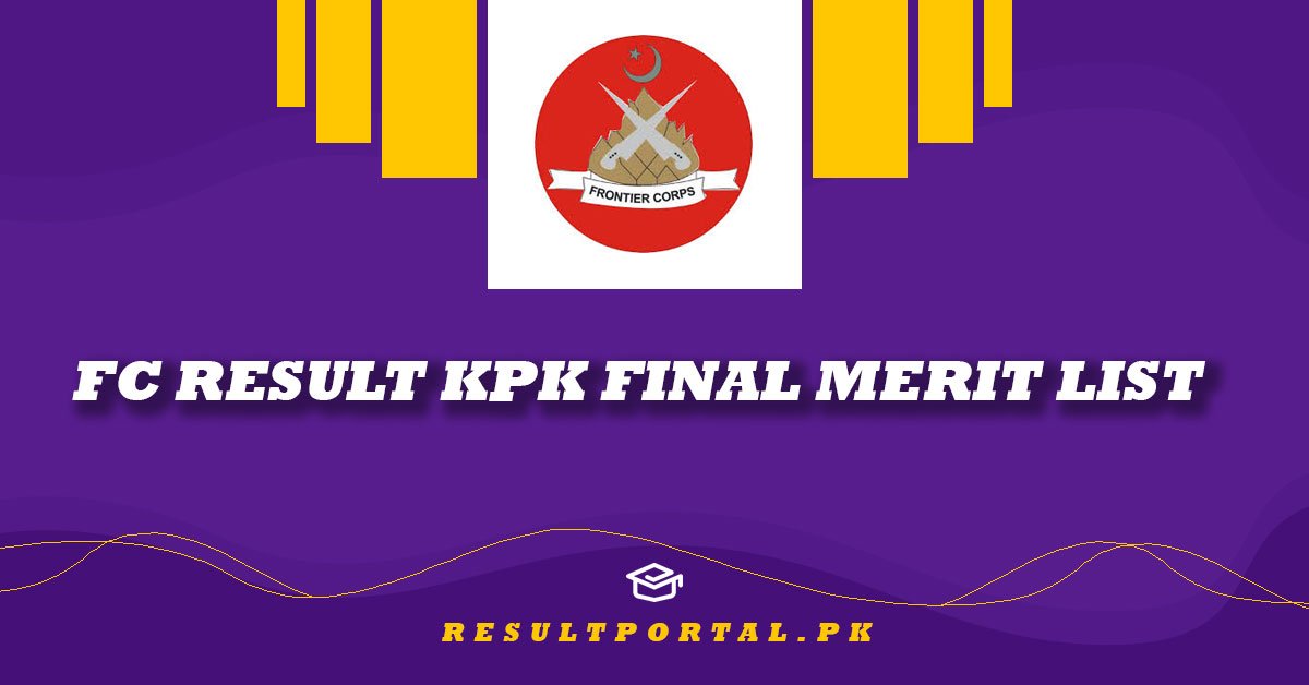 FC Result KPK Final Merit List