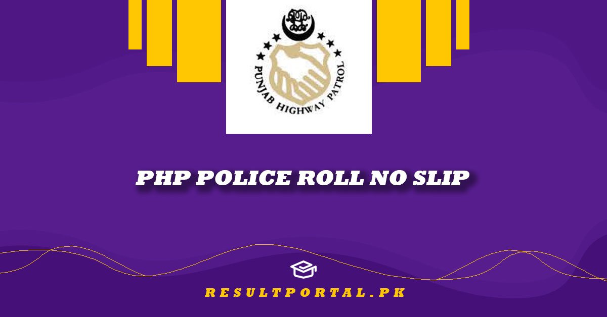 PHP Police Roll No Slip