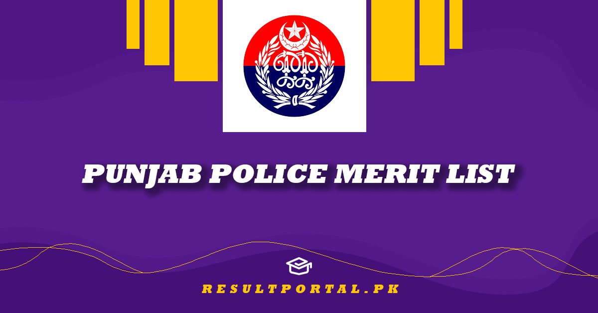 Punjab Police Merit List