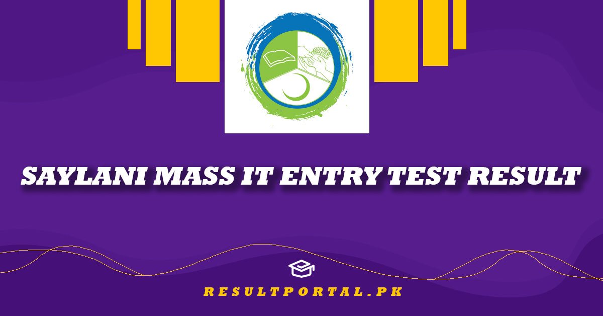 Saylani Mass IT Entry Test Result